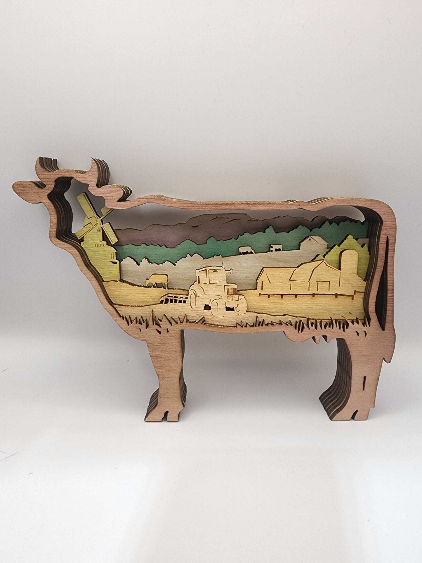 Farmstead Cow 3D Art