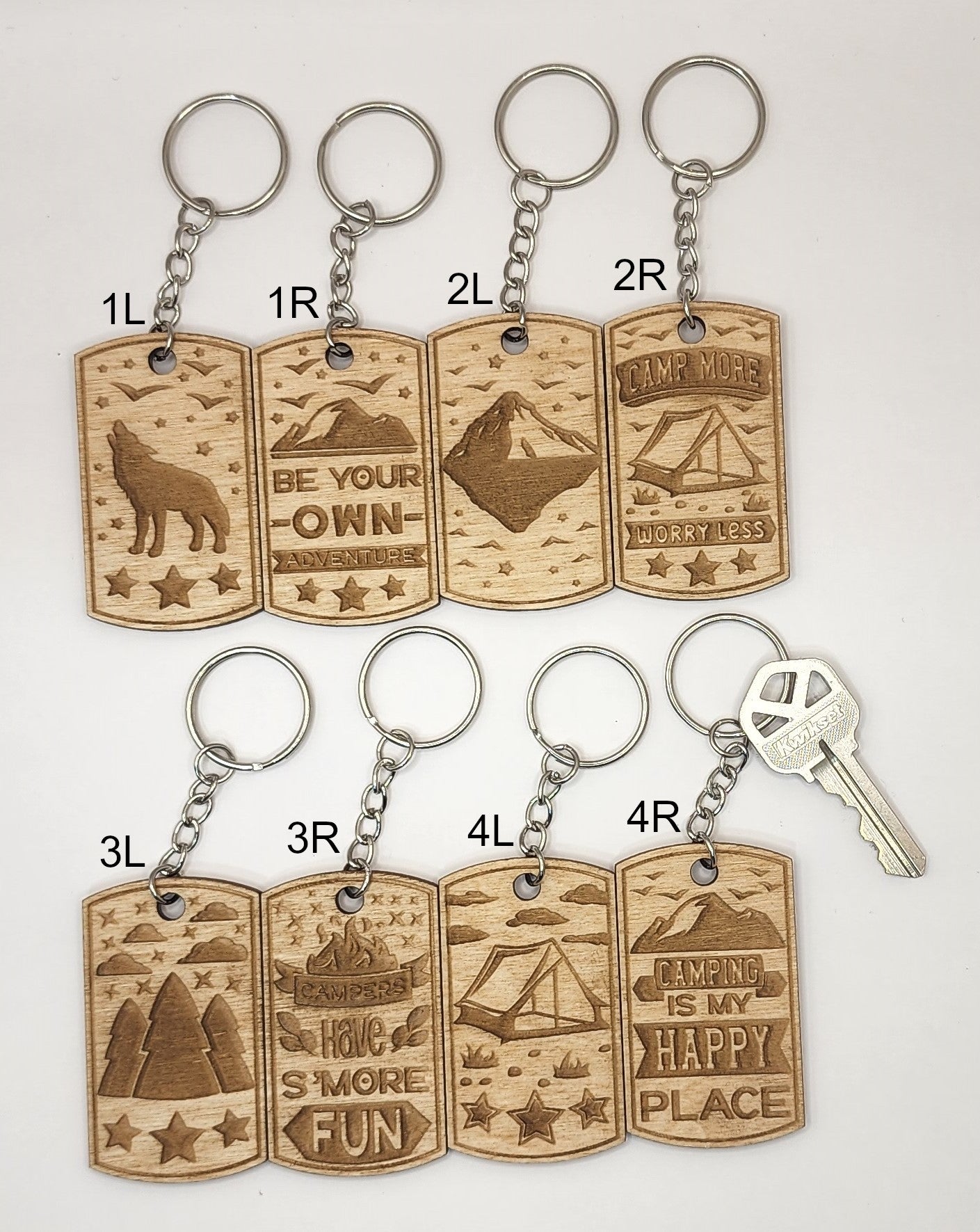 Camping Keychains Collection 1